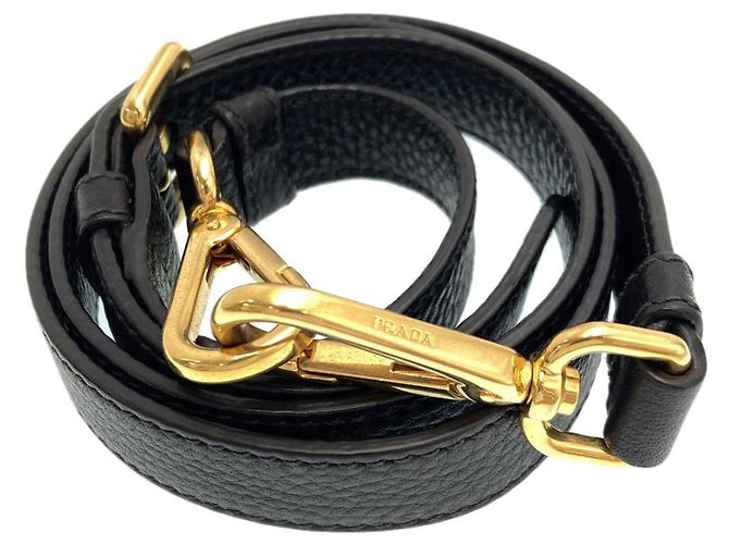 Sac Tote 2-Way en cuir Prada Noir - vue 6