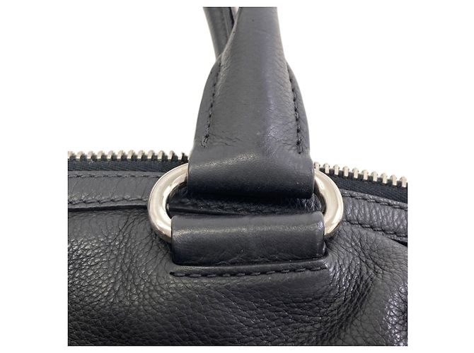 Prada 2-Way Tote Bag aus schwarzem Leder - Ansicht 13