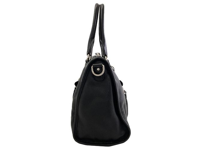 Prada 2-Way Tote Bag aus schwarzem Leder - Ansicht 3
