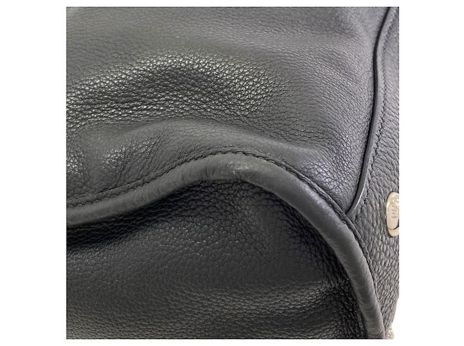 Prada 2-Way Tote Bag aus schwarzem Leder - Ansicht 5
