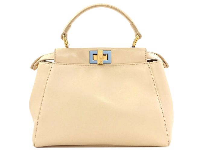 Fendi Peekaboo 2-Way Handtasche Weiß - Ansicht 2