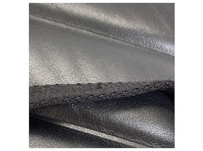 Moncler Münzbeutel aus Leder Schwarz - Ansicht 11