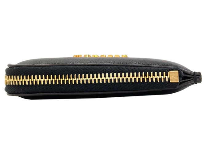 Moncler Münzbeutel aus Leder Schwarz - Ansicht 4