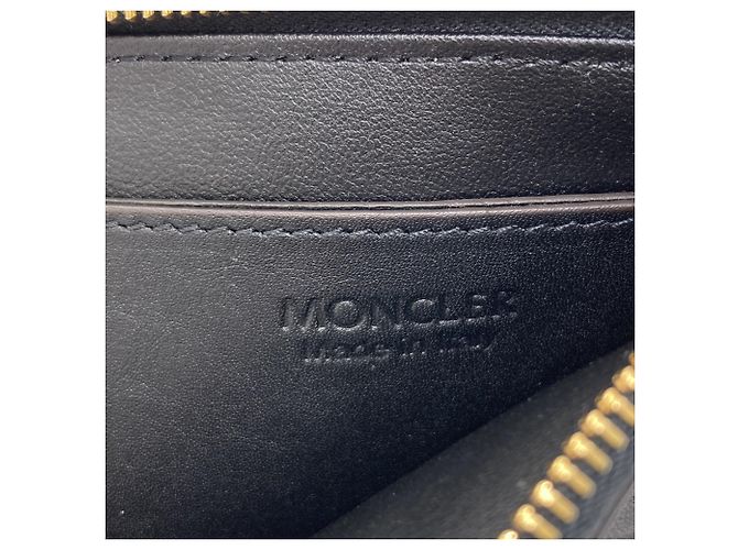 Moncler Münzbeutel aus Leder Schwarz - Ansicht 6