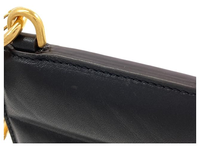 Moncler Münzbeutel aus Leder Schwarz - Ansicht 9