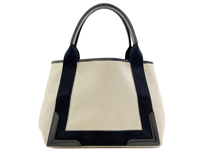Borsa Cabas Balenciaga Navy Bianco - vista 2