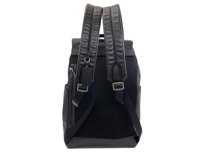 Zaino Coach in pelle nera Nero - vista 2