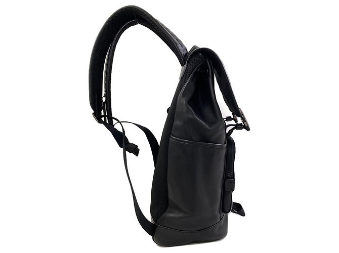 Zaino Coach in pelle nera Nero - vista 3
