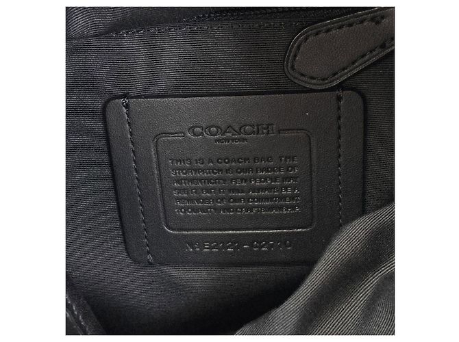 Zaino Coach in pelle nera Nero - vista 6