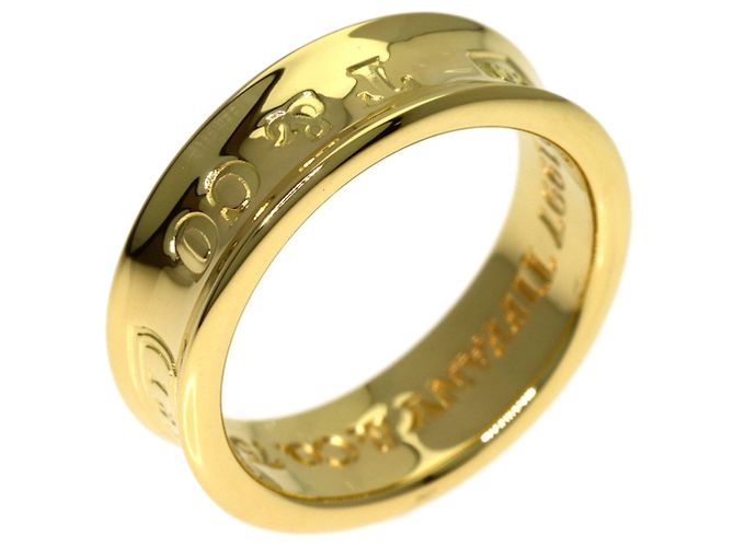 Autre Marque Tiffany & Co. 1837 Ringband aus 18K Gelbgold - Ansicht 2