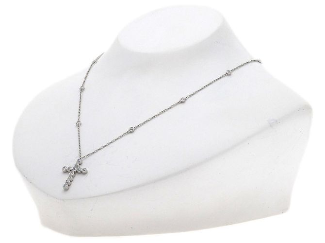 Autre Marque Tiffany & Co. Jazz Cross Diamond Halskette - Ansicht 4