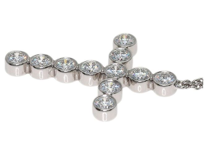 Autre Marque Tiffany & Co. Jazz Cross Diamond Halskette - Ansicht 5