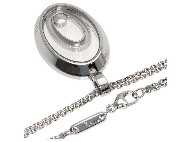 Collar Chopard Happy Spirit en Oro Blanco de 18K con Diamantes - vista 2