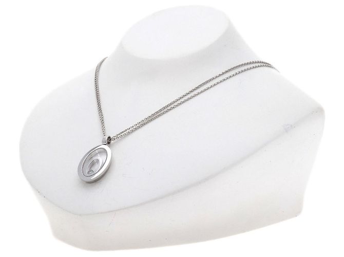 Collar Chopard Happy Spirit en Oro Blanco de 18K con Diamantes - vista 6