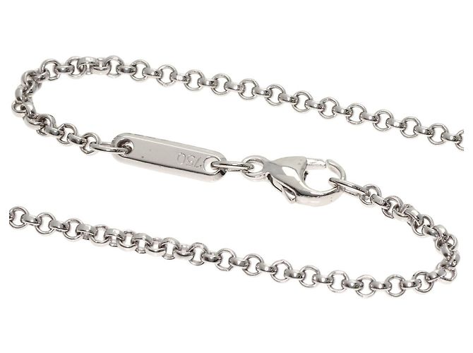 Collana Chopard Happy Diamonds Heart in Oro Bianco 18K - vista 3