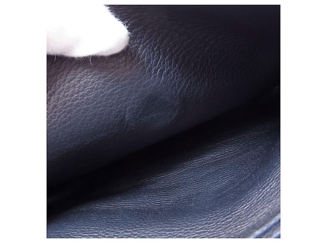Bolso a rayas Delvaux Negro Azul Azul marino - vista 10