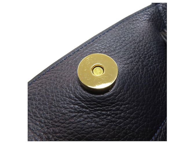 Bolso a rayas Delvaux Negro Azul Azul marino - vista 13