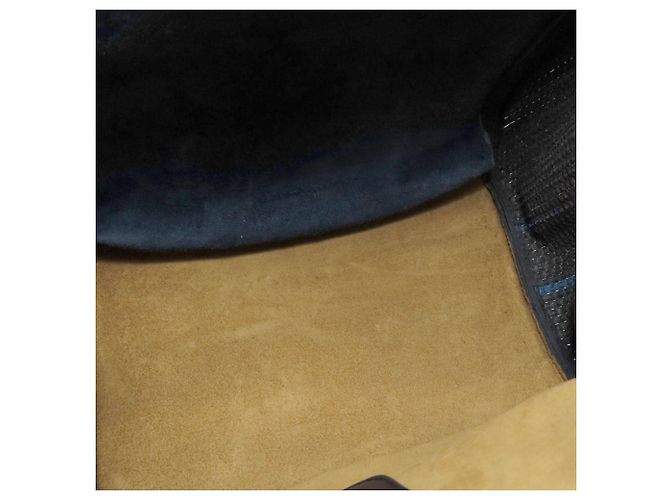 Bolso a rayas Delvaux Negro Azul Azul marino - vista 9