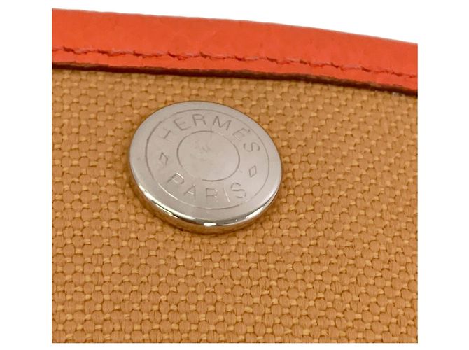 Hermès Hermes Garden Party TPM Tote Bag Orange - vista 12