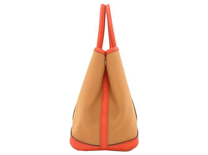 Hermès Hermes Garden Party TPM Tote Bag Orange - vista 3