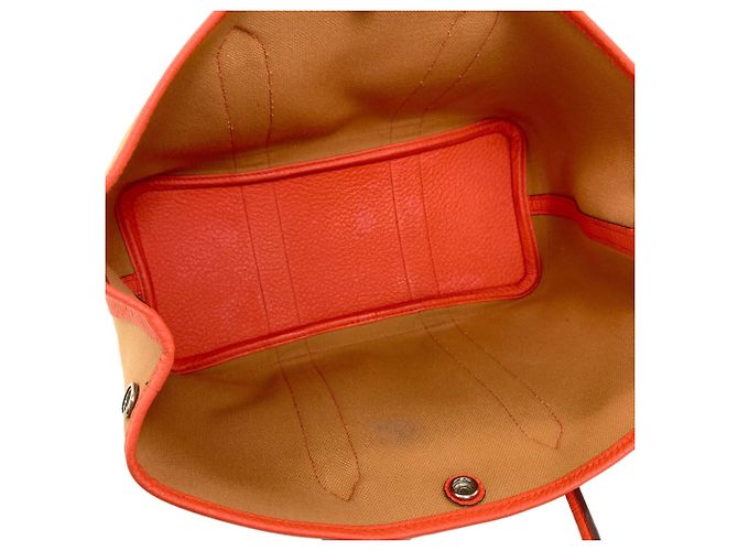 Hermès Hermes Garden Party TPM Tote Bag Orange - vista 5