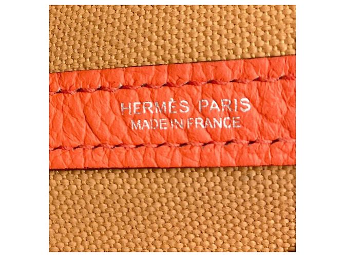 Hermès Hermes Garden Party TPM Tote Bag Orange - vista 6