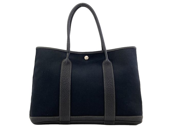 Hermès Bolso Tote Hermes Garden Party PM Negro - vista 2