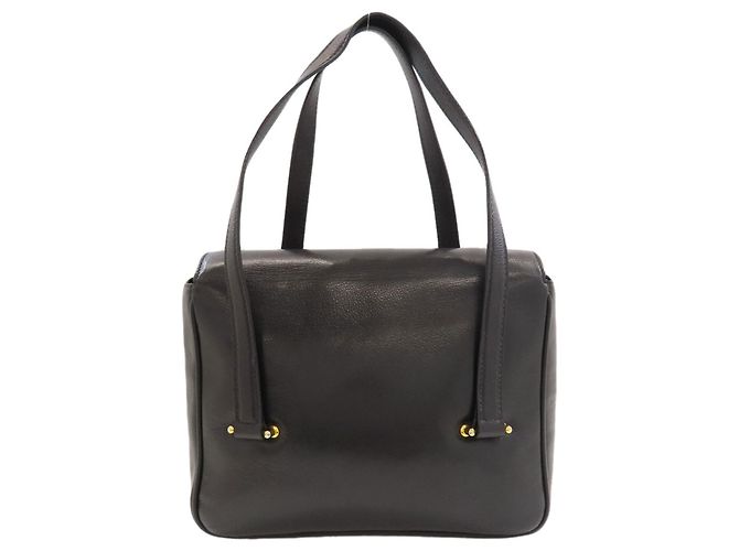 Céline Celine Triomphe Leder-Tote-Bag Schwarz - Ansicht 2