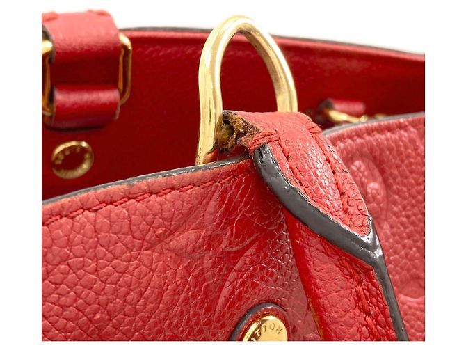 Borsa Louis Vuitton Montaigne MM Fuschia - vista 16