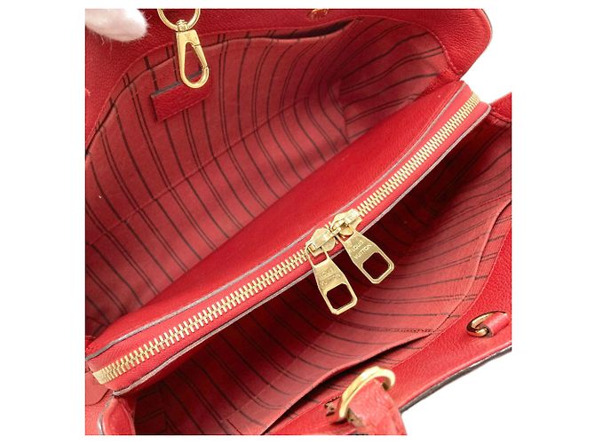 Borsa Louis Vuitton Montaigne MM Fuschia - vista 5