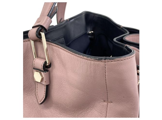 Borsa Flower in pelle rosa Tod's - vista 10