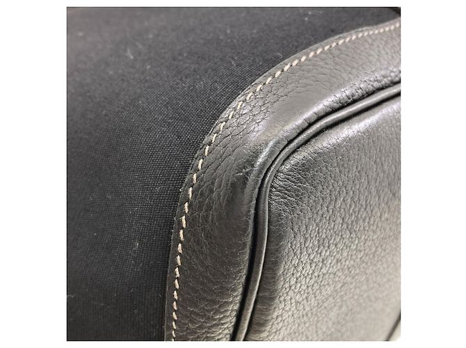 Hermès Sac cabas Hermes Garden Party PM Noir - vue 14