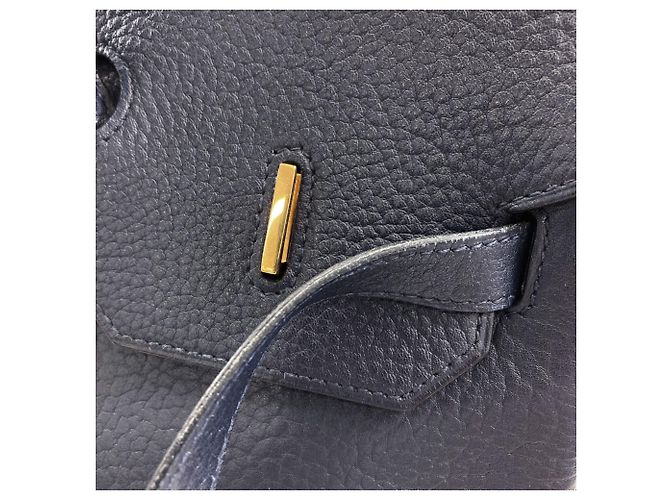 Hermès Hermes Birkin 40 Handtasche in Blue Indigo Blau - Ansicht 19
