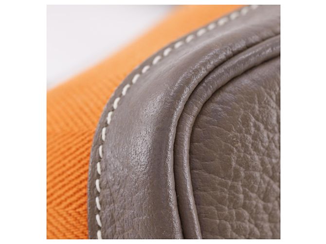Hermès Hermes Garden Party Toile and Leather 30 Arancione - vista 7