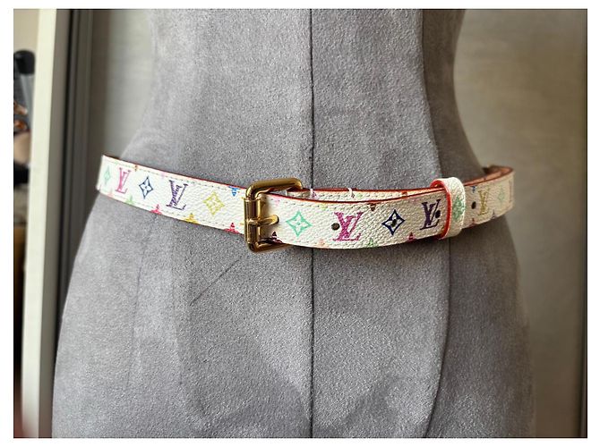 Louis Vuitton x Takashi Murakami Monogram Multicolore White Belt Multiple colors - view 2