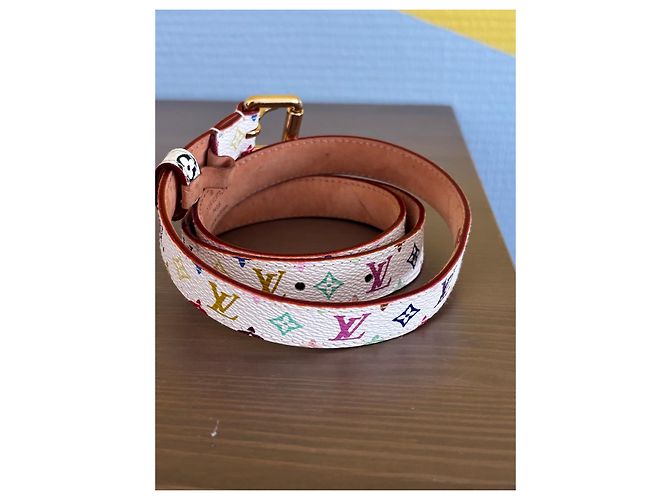 Louis Vuitton x Takashi Murakami Monogram Multicolore White Belt Multiple colors - view 6