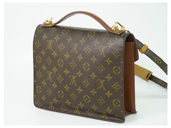 Louis Vuitton Monceau Monogram Canvas Castaño - vista 2