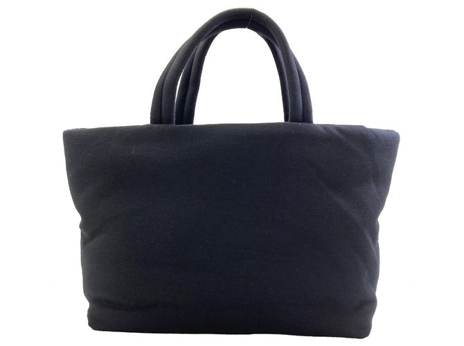 Autre Marque Saco Tote Saint Laurent Logo Preto - vista 2