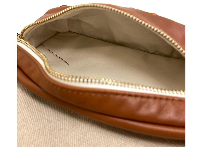Chloé Kids Line Canvas Backpack Brown Beige - view 7