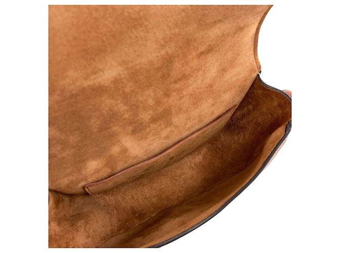 Céline Bolso de hombro Celine Triomphe Castaño - vista 5