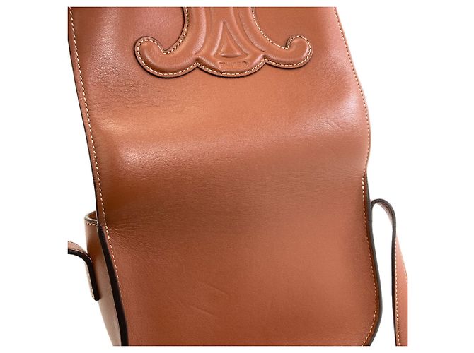 Céline Bolso de hombro Celine Triomphe Castaño - vista 8