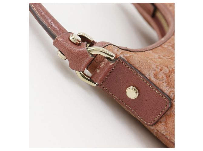 Borsa a tracolla Gucci Abbey in camoscio rosa - vista 10