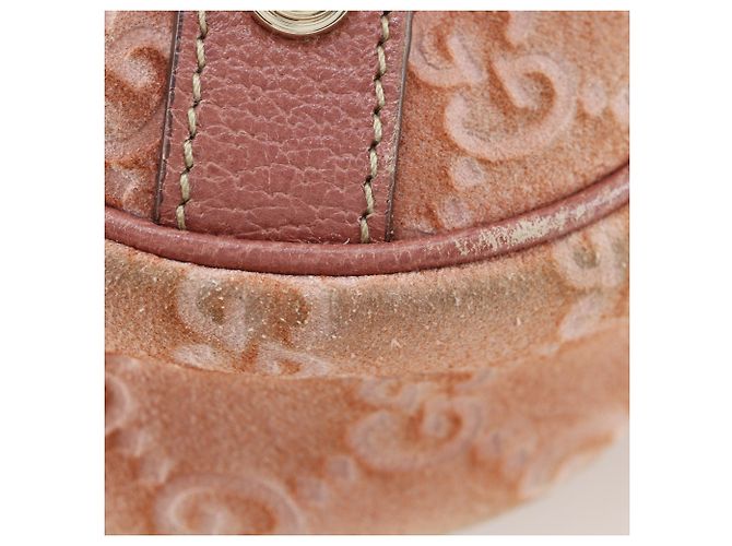 Borsa a tracolla Gucci Abbey in camoscio rosa - vista 4
