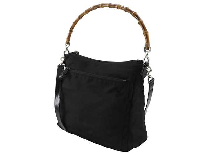 Bolso de hombro Gucci Bamboo Negro - vista 2