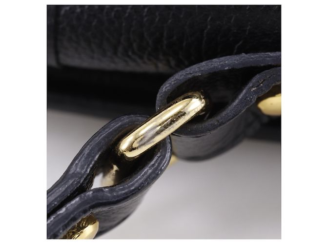 Borsa a tracolla in pelle nera Yves Saint Laurent Nero - vista 14
