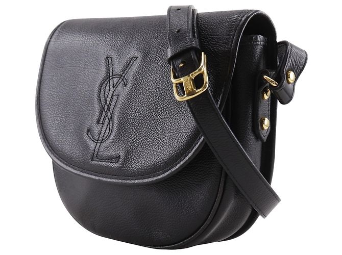 Borsa a tracolla in pelle nera Yves Saint Laurent Nero - vista 2