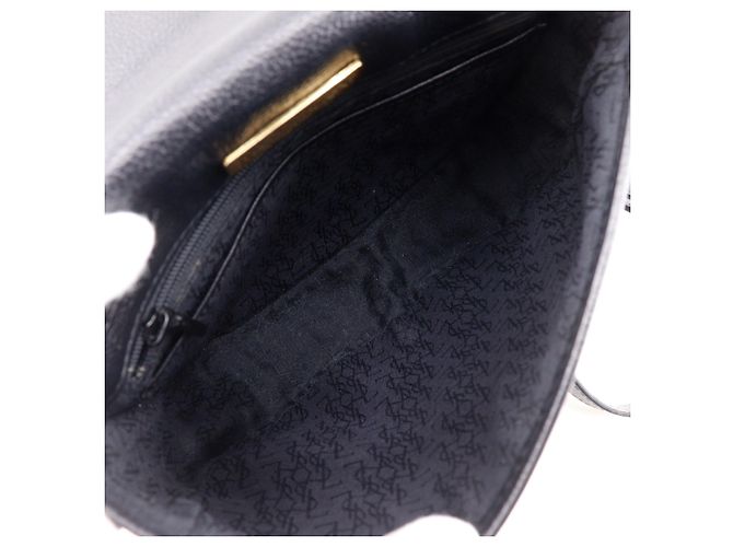 Borsa a tracolla in pelle nera Yves Saint Laurent Nero - vista 5