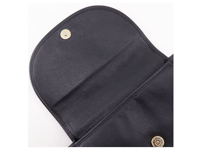 Borsa a tracolla in pelle nera Yves Saint Laurent Nero - vista 7