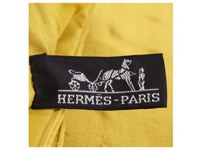 Hermès Hermes Amedaba Hippo de Poche Tote Bag Gelb - Ansicht 14