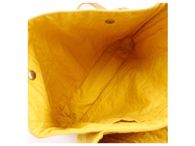 Hermès Hermes Amedaba Hippo de Poche Tote Bag Gelb - Ansicht 7